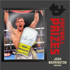 Boxing Josh Warrington signed framed boxing glove