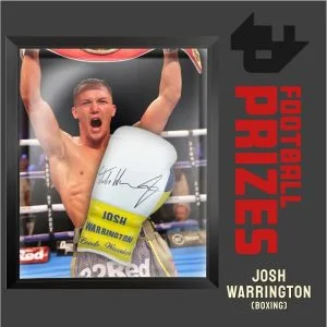 Boxing Josh Warrington signed framed boxing glove