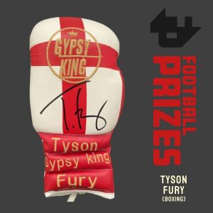 Boxing Tyson Fury signed boxing glove England 1