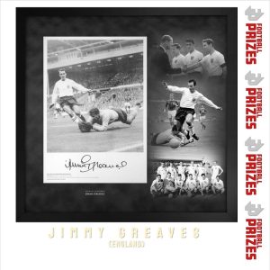 England Jimmy Greaves signed framed England Montage