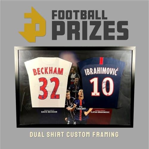 SHOP FRAMING Dual Shirt Custom Framing Service Football Prizes