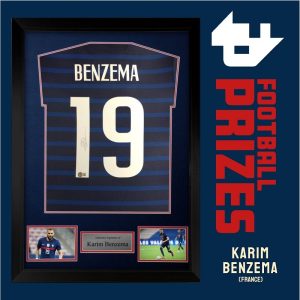 France Karim Benzema signed framed France Tee 1