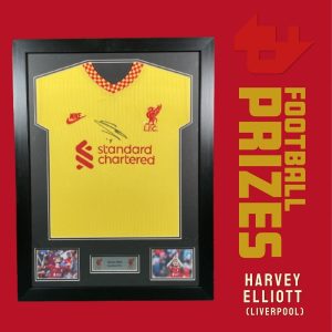 Harvey Elliott signed framed shirt