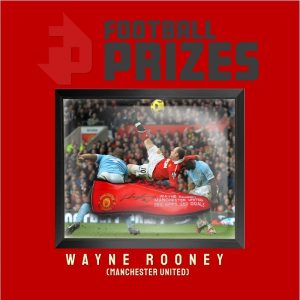Man Utd Wayne Rooney signed custom Framed Football Boot 1