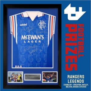 Rangers Rangers Legends signed framed Rangers Shirt 1