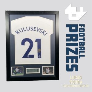 Spurs Kulu signed framed Spurs shirt 1