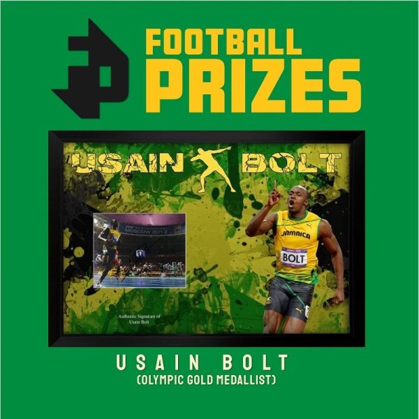 Usain Bolt signed framed montage 1